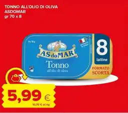 Tigre Tonno all'olio di oliva ASDOMAR offerta