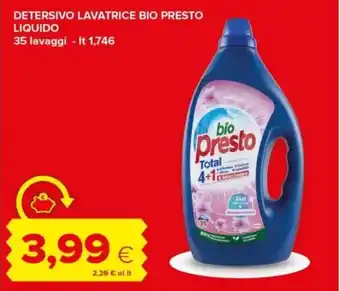 Tigre Detersivo lavatrice bio presto liquido offerta