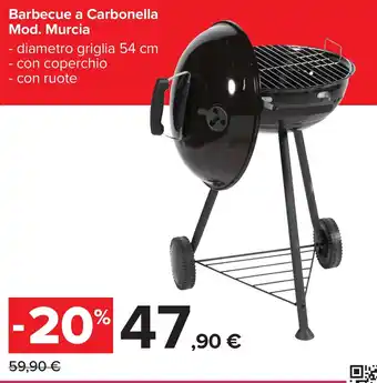 Carrefour Barbecue a Carbonella Mod. Murcia offerta