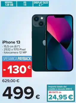 Carrefour iPhone 13 offerta