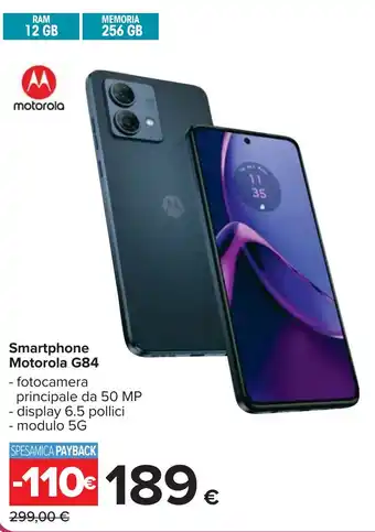 Carrefour Smartphone Motorola G84 offerta