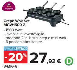 Carrefour Crepe Wok Set MCW1500-2 offerta