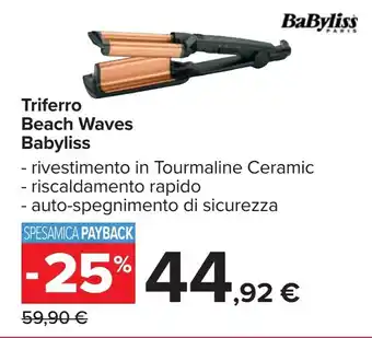 Carrefour Triferro Beach Waves Babyliss offerta