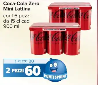 Carrefour Coca-Cola Zero Mini Lattina offerta