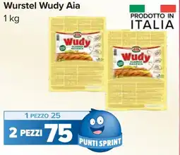 Carrefour Wurstel Wudy Aia offerta