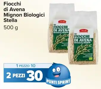 Carrefour Fiocchi di Avena Mignon Biologici Stella offerta