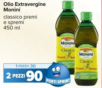 Carrefour Olio Extravergine Monini offerta