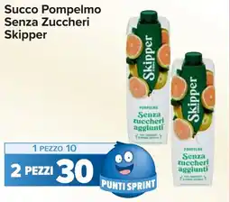 Carrefour Succo Pompelmo Senza Zuccheri Skipper offerta