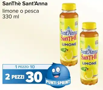 Carrefour SanThè Sant'Anna limone o pesca offerta