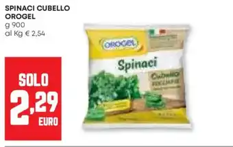 Pam Spinaci cubello OROGEL offerta