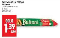 Pam Pasta sfoglia fresca BUITONI offerta