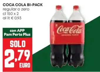 Pam Coca cola bi-pack regular o zero offerta