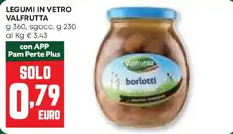 Pam Legumi in vetro VALFRUTTA offerta