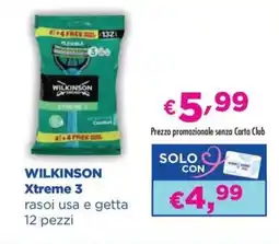 Acqua & Sapone WILKINSON Xtreme 3 rasoi usa e getta offerta