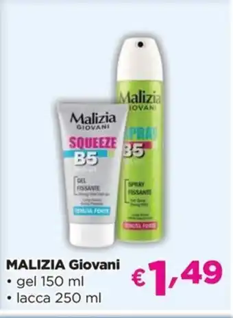 Acqua & Sapone MALIZIA Giovani gel lacca offerta