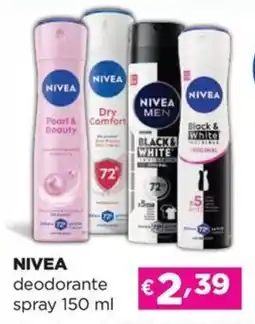 Acqua & Sapone NIVEA deodorante spray offerta