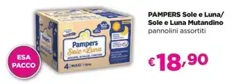 Acqua & Sapone PAMPERS Sole e Luna/ Sole e Luna Mutandino pannolini assortiti offerta