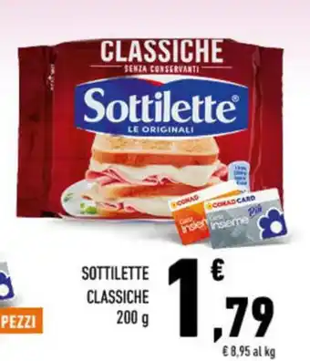 Conad City Sottilette classiche offerta