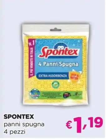 Acqua & Sapone SPONTEX panni spugna 4 pezzi offerta