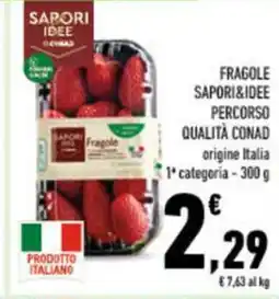 Conad City Fragole sapori&idee percorso qualità CONAD offerta