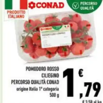 Conad City Pomodoro rosso ciliegino percorso qualità CONAD offerta