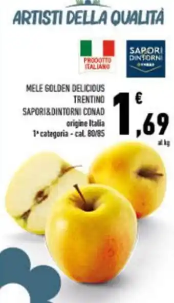 Conad City Mele golden delicious trentino SAPORI&DINTORNI CONAD offerta