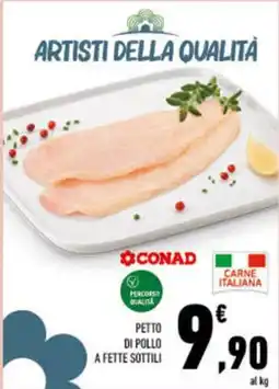 Conad City Petto di pollo a fette sottili offerta