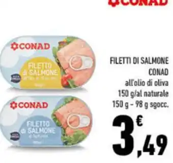 Conad City Filetti di salmone CONAD offerta