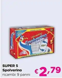 Acqua & Sapone SUPER 5 Spolverino ricambi 9 panni offerta