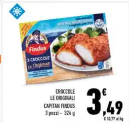 Conad City Croccole le originali capitan FINDUS offerta