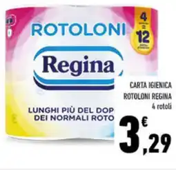 Conad City Carta igienica rotoloni REGINA offerta