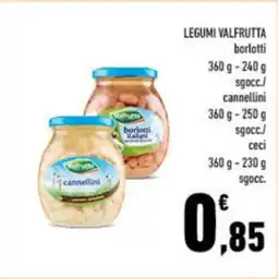 Conad City Legumi VALFRUTTA borlotti offerta