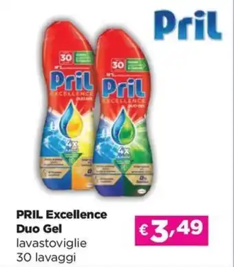 Acqua & Sapone PRIL Excellence Duo Gel lavastoviglie offerta