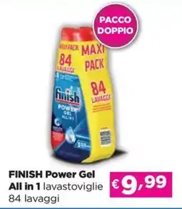 Acqua & Sapone FINISH Power Gel All in 1 lavastoviglie offerta