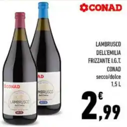 Conad City Lambrusco dell'emilia frizzante i.g.t CONAD offerta