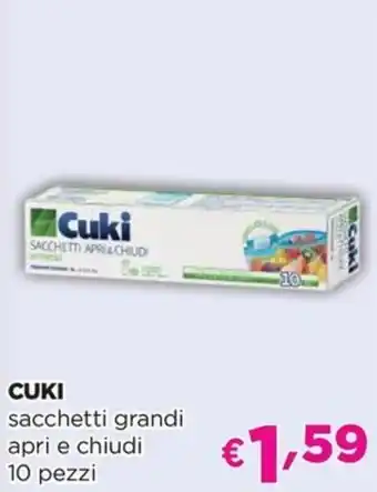 Acqua & Sapone CUKI sacchetti grandi apri e chiudi offerta