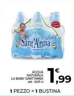 Conad City Acqua naturale LA BABY SANT'ANNA offerta