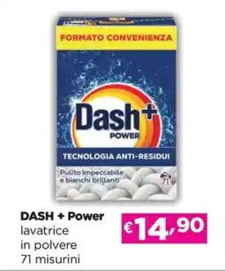 Acqua & Sapone DASH + Power lavatrice in polvere 71 misurini offerta