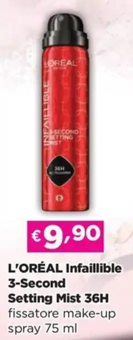 Acqua & Sapone L'ORÉAL Infaillible 3-Second Setting Mist 36H offerta