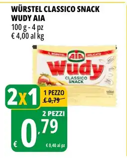 Tigros Würstel classico snack wudy AIA offerta