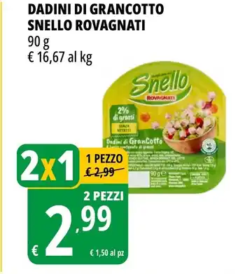 Tigros Dadini di grancotto snello ROVAGNATI offerta