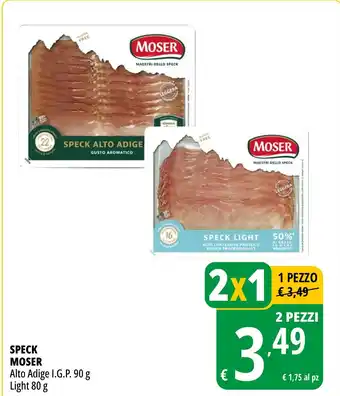 Tigros Speck MOSER alto adige i.g.p. offerta