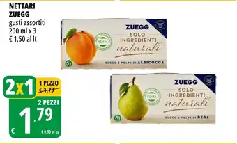 Tigros Nettari ZUEGG gusti assortiti offerta