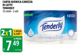 Tigros Carta igienica carezza di latte TENDERLY offerta