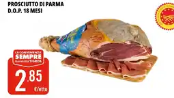 Tigros Prosciutto di parma d.o.p. 18 mesi offerta