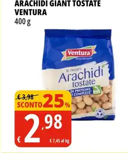 Tigros Arachidi giant tostate VENTURA offerta