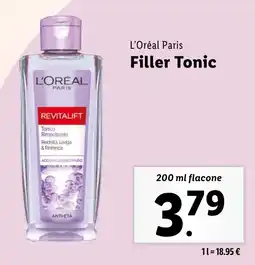 Lidl L'Oréal Paris Filler Tonic offerta