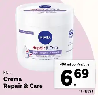 Lidl Nivea Crema Repair & Care offerta