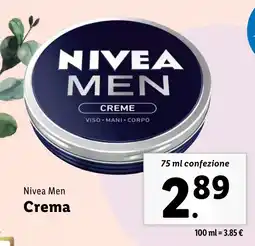 Lidl Nivea Men Crema offerta