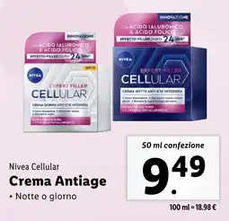 Lidl Nivea Cellular Crema Antiage offerta